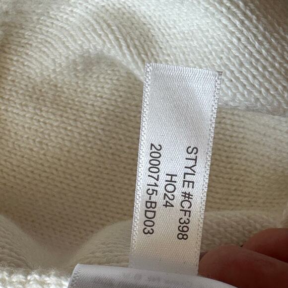 J.Crew Women’s Cable-Knit Hearts Crewneck Sweater Ivory CF398 | Size Large New - Picture 11 of 14